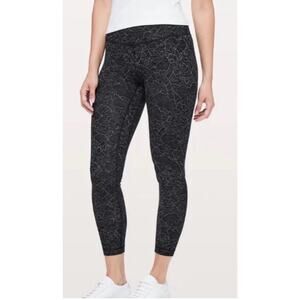 Lululemon Align Pant Leggings Size 4 Lacescape Dark Cast Black